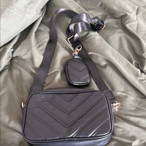 Othr Black Chevron Crossbody Bag